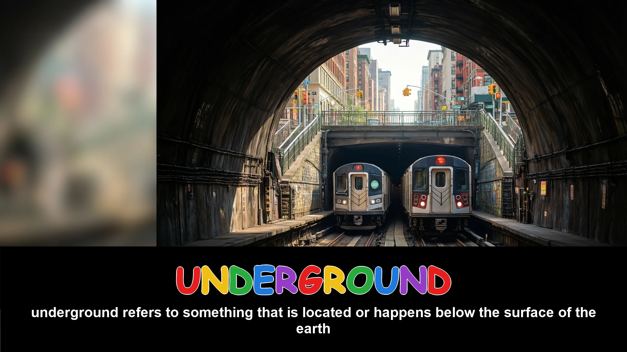 English Illustration for underground